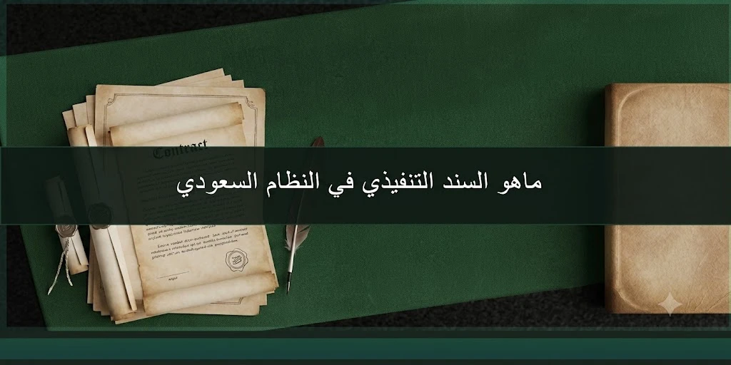 ماهو السند التنفيذي في النظام السعودي وأنواع السندات التنفيذية