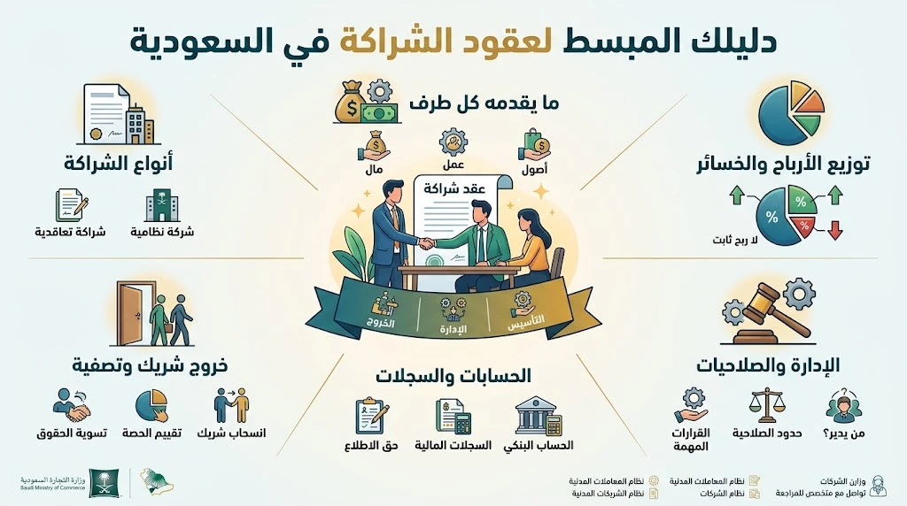 انفوغرافيك عقد شراكة