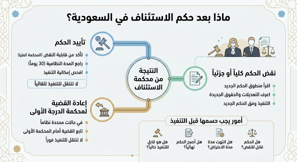 ماذا بعد حكم الاستئناف 1 انفوغرافيك ماذا بعد حكم الاستئناف