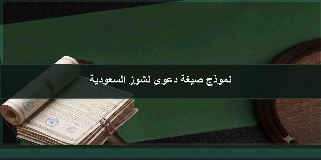 صيغة دعوى نشوز في السعودية ونموذج صحيفة الدعوى وفق النظام السعودي