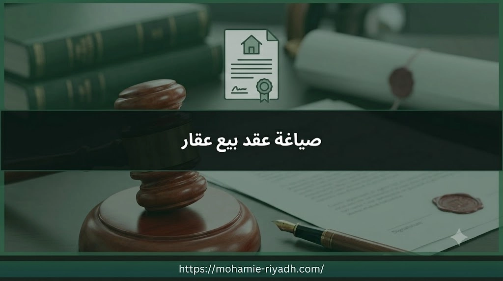 صياغة عقد بيع عقار في السعودية ومراجعة بنود الملكية والعربون والإفراغ