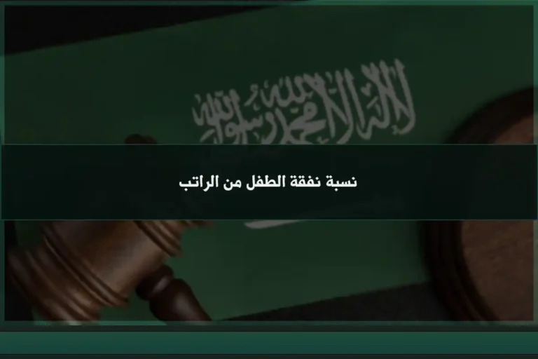 نسبة نفقة الطفل من الراتب