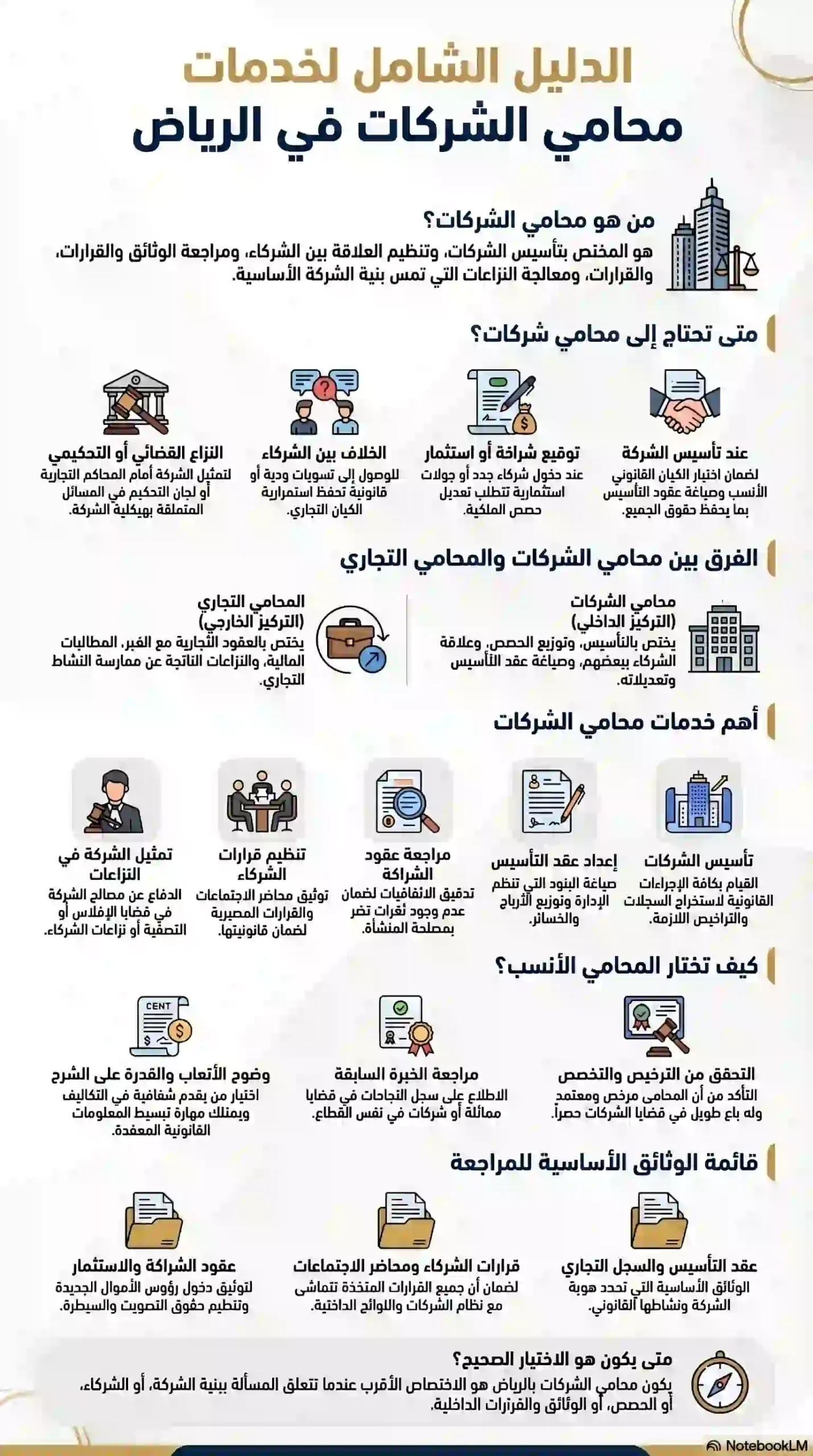 محامي شركات بالرياض: كيف تختار المحامي المناسب لشركتك وما الخدمات التي يقدمها؟ 1 محامي شركات في الرياض