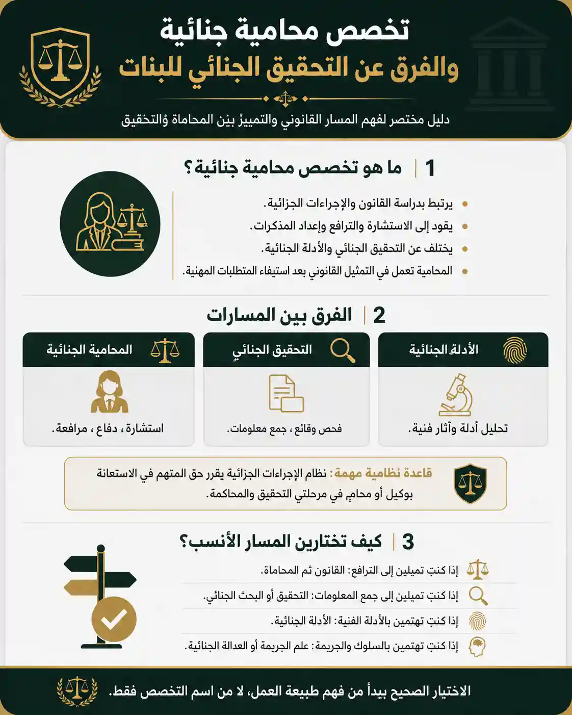 انفوغرافيك تخصص محاميه جنائية