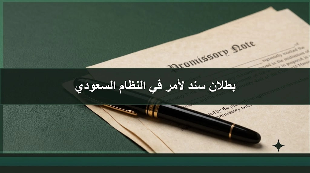 محامي في الرياض السعودية 3 بطلان سند لأمر في النظام السعودي ومبطلات السند لأمر 